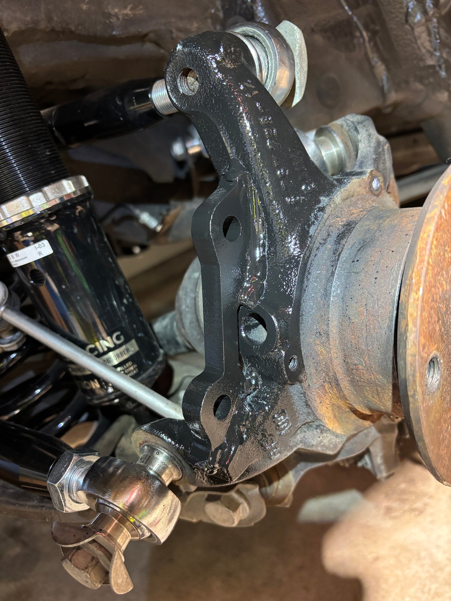 Dual Brake Caliper Mount for BMW E-Series (E81–E93) – Weld-On | 12mm Mild Steel